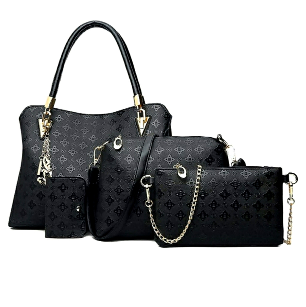 4 pc travel suite in Black